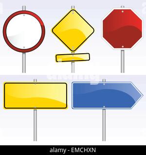 Panneaux de signalisation Illustration de Vecteur