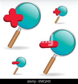 Loupe Illustration de Vecteur