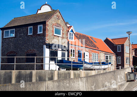 Les cabanes de pêcheurs à sheringham Banque D'Images