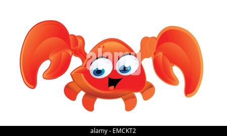 caricature de crabe Illustration de Vecteur