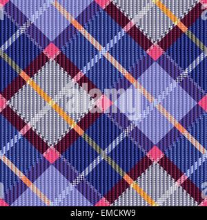 Seamless texture tartan à carreaux en diagonale Illustration de Vecteur