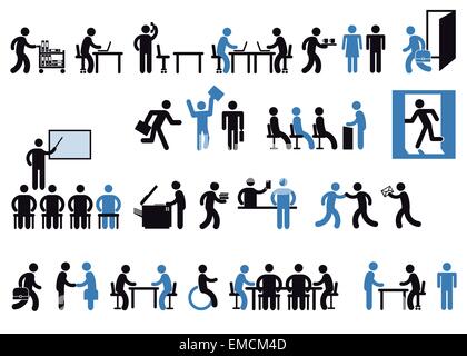 Pictogramme Bureau Illustration de Vecteur