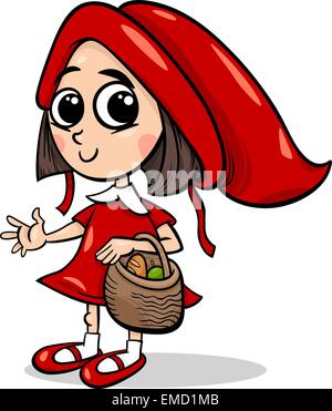 Le petit chaperon rouge cartoon Illustration de Vecteur