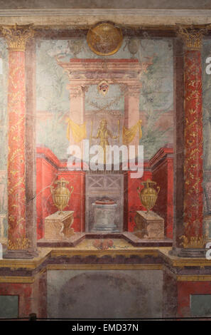 La peinture murale romaine. La fin républicains, ca. 50-40 BC. Style 2ndd.Villa de P. Fannius Synistor à Boscoreale, Italie. Banque D'Images