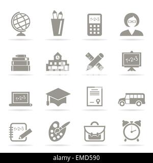 Scolaires un icon3 Illustration de Vecteur