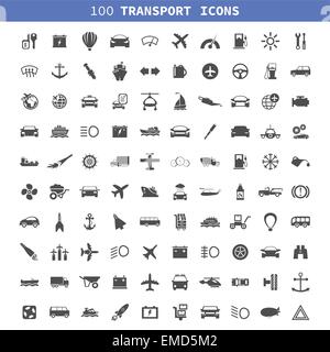 Icônes de transport7 Illustration de Vecteur