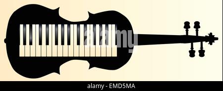 Honkeytonk Fiddle Illustration de Vecteur