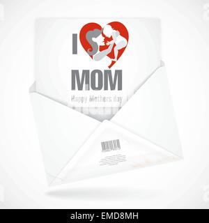 Heureuse Fête des Mères. Illustration de Vecteur