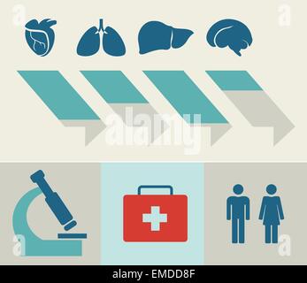 Infographie médicale. Illustration de Vecteur