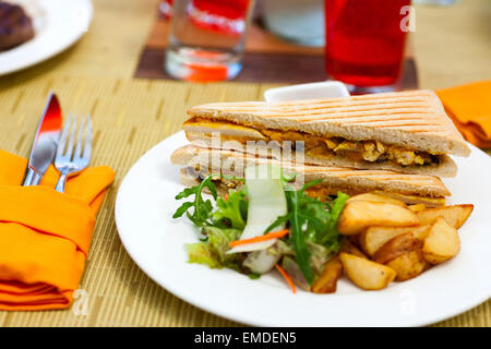 Sandwich au poulet Banque D'Images