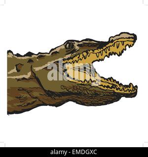 Crocodile Illustration de Vecteur