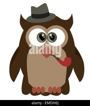 Cute cartoon owl Illustration de Vecteur