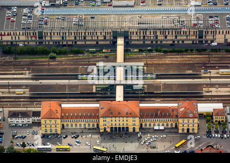 La gare centrale de Ratisbonne, Regensburg, Allemagne Banque D'Images