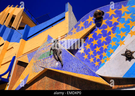 Le stade de football de Boca Juniors et muyseum. La Boca, Buenos Aires, Argentine Banque D'Images