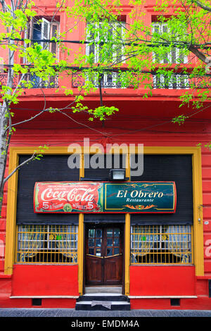 'El Obrero' Cantina Restaurant, La Boca, Buenos Aires, Argentine Banque D'Images