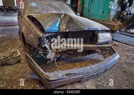 Épave de voiture Banque D'Images