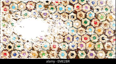 Crayon de couleur Grunge Background Illustration de Vecteur