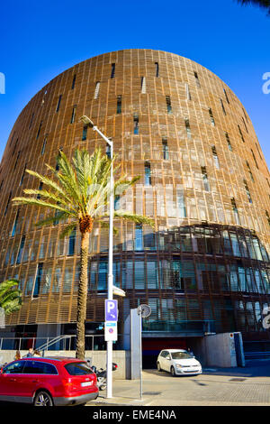 La recherche biomédicale Park Building par Manel Brullet et Albert Pineda. Vila Olímpica, Barcelone, Catalogne, Espagne. Banque D'Images