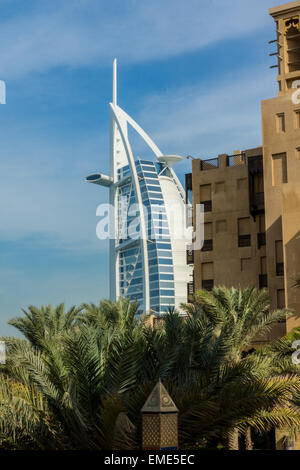 Tour de bateau abara Madinat Jumeirah à Dubai, UAE Banque D'Images