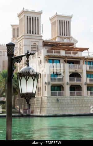 Tour de bateau abara Madinat Jumeirah à Dubai, UAE Banque D'Images