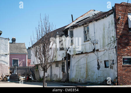 Un bâtiment à New Orleans , 5 ans après avoir été détruite par l'ouragan Katrina en Louisiane USA Banque D'Images