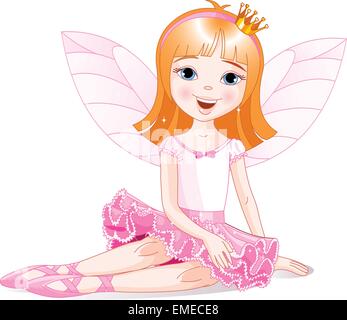 Cute Fairy ballerina Illustration de Vecteur