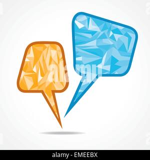 Résumé Exposé bubble avec triangle-vector illustration Illustration de Vecteur