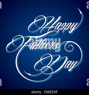 Creative heureux pères jours greeting stock vector Illustration de Vecteur