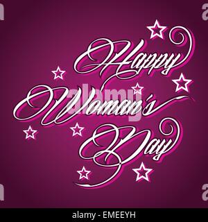 Creative Design typographique pour Happy Women s jour - vector illustration Illustration de Vecteur