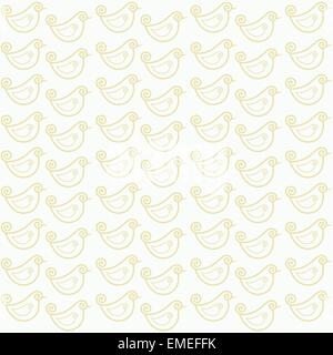 Modèle sans couture avec drôle d'oiseaux vecteur stock Illustration de Vecteur