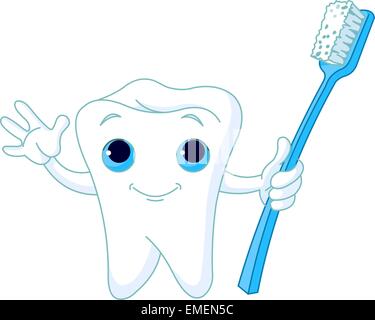 Pleines dents sourire Illustration de Vecteur