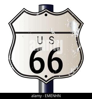 Blank Sign Route 66 Illustration de Vecteur