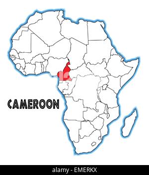 Cameroun Illustration de Vecteur