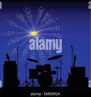 L'affiche de Rock Band Illustration de Vecteur