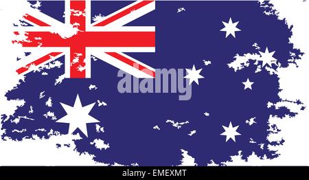 Drapeau australien Grunge Illustration de Vecteur