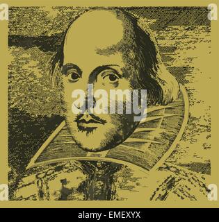 William Shakespeare Illustration de Vecteur