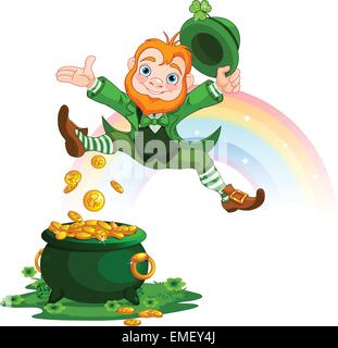 Happy Leprechaun Illustration de Vecteur