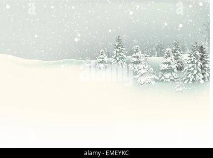 Noël arrière-plan hiver Illustration de Vecteur