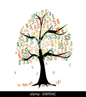 Arbre d’argent Illustration de Vecteur