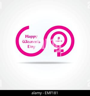 Womens day Greeting card vector illustration design Illustration de Vecteur