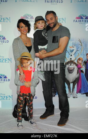 London,UK,1 novembre 2014,Ali Bastian assiste à la projection de gala VIP Frozen chanter at Fairfield Halls à Croydon pour célébrer le lancement de leurs nouveaux grand écran. Banque D'Images