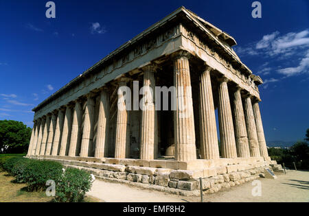 Grèce, Athènes, Agora, Théseion, temple d'Héphaïstos Banque D'Images