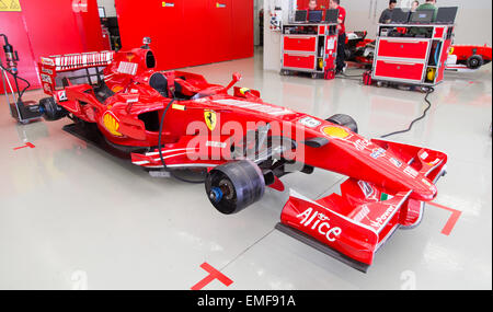 ISTANBUL Turquie 25 octobre 2014 F1 garage voiture Ferrari Racing Days Circuit d'Istanbul Park Banque D'Images