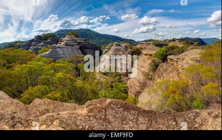 Formations - Marais Dunns pagode - Parc National Wollemi - , - Australie Banque D'Images
