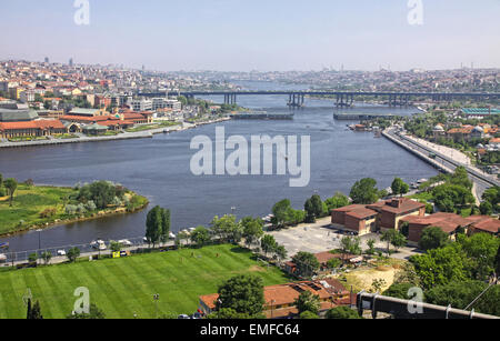 La ville d'Istanbul, Turquie. Vue panoramique sur la Corne d'Eyup-Pierre Point Loti Banque D'Images