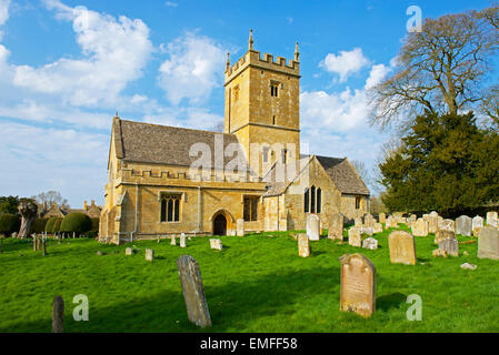 L'église St Eadburgha, près de Broadway, Worcestershire, Cotswolds, en Angleterre, Royaume-Uni Banque D'Images