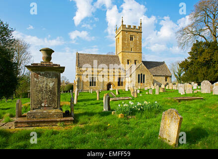 L'église St Eadburgha, près de Broadway, Worcestershire, Cotswolds, en Angleterre, Royaume-Uni Banque D'Images