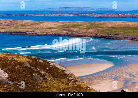 Voir de près de plage Maghera Ardara, comté de Donegal, Irlande Banque D'Images