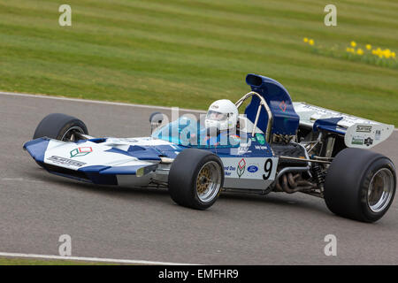 1971 Surtees-Cosworth TS9B avec chauffeur Judy Lyons, 73e réunion des membres de Goodwood, Sussex, UK. Banque D'Images