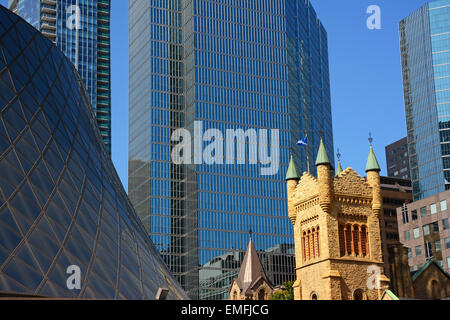 Le centre-ville de Toronto - L'ancien et le nouveau Banque D'Images